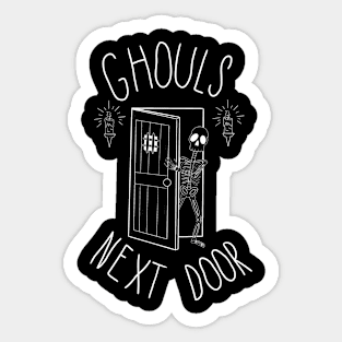 Skeleton Next Door Sticker